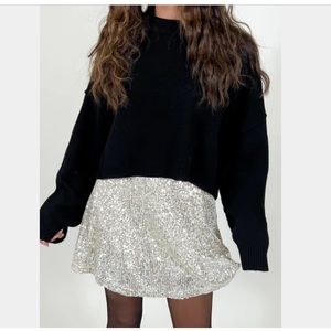Sequin skort